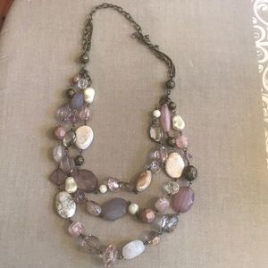 Premier Designs Rose/Pink Tones Necklace